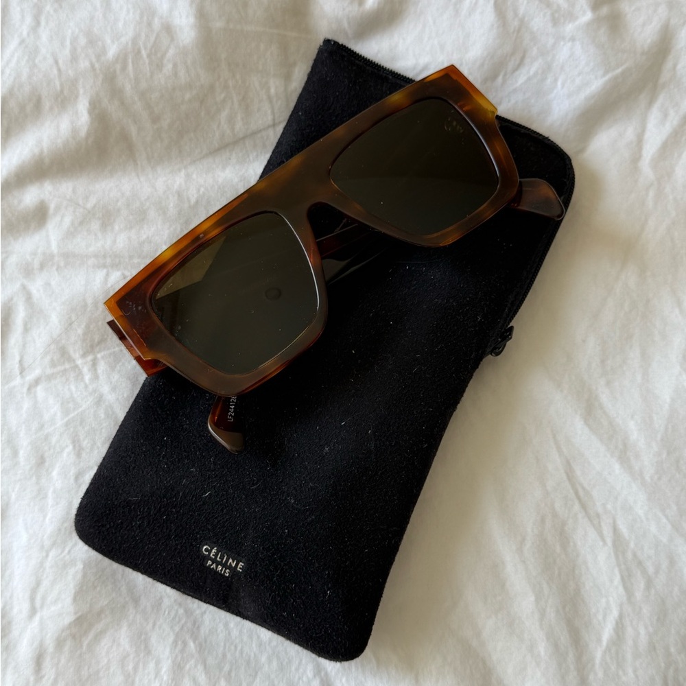 Celine Tortoise Sunglasses with Case